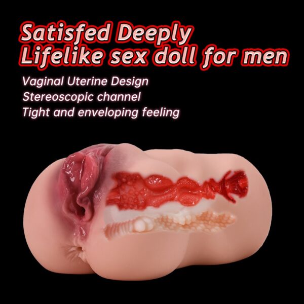 Masturbador para Hombre 2 En 1 Sexo Vaginal Anal QSX-AYM - Imagen 9