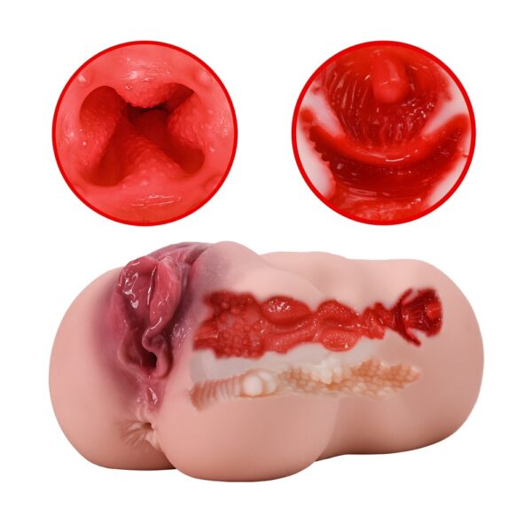 Masturbador para Hombre 2 En 1 Sexo Vaginal Anal QSX-AYM - Imagen 3